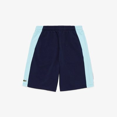 Bermudas Lacoste SPORT Miami Open Colorblock Hombre Azul Marino Turquesa Blancos | 65RDVJKCH