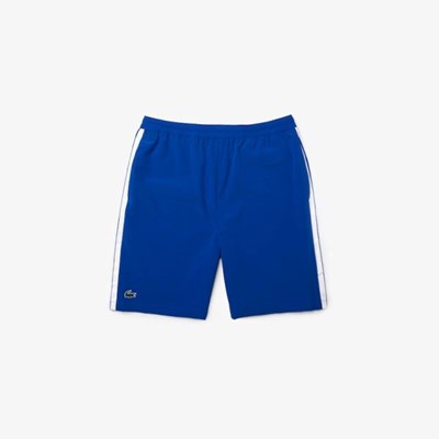 Bermudas Lacoste SPORT x Novak Djokovic Respirable Stretch Hombre Azules Blancos | 29MIHNFTC