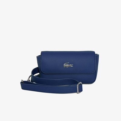 Bolsas Lacoste Daily Classic Coated Lona Fanny Mujer Azul Marino | 45HOFMVGU