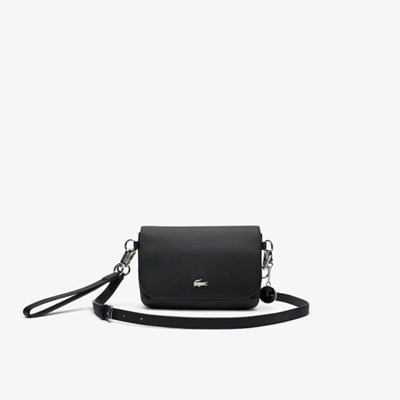 Bolsas Lacoste Daily Classic Coated Mujer Negros | 90TLXHRYP