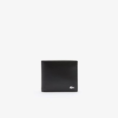 Bolsas Lacoste Fitzgerald billfold in leather Hombre Negros | 09XPYVRWE