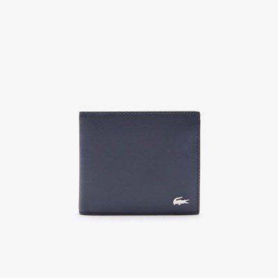 Bolsas Lacoste Fitzgerald billfold in leather Hombre Azul Marino | 91HRJZTUI