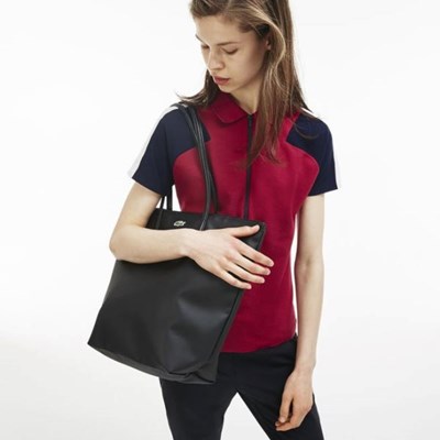 Bolsas Lacoste L.12.12 Concept Vertical Zip Mujer Negros | 08OZWJNIY