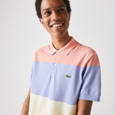 Camisas Lacoste Fresh And Light Algodon Piqué Classic Fit Hombre Turquesa Amarillos Morados Rosas | 92DITMHBC