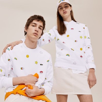 Camisas Lacoste x FriendsWithYou Design Mujer Blancos | 08ZPTUWFY