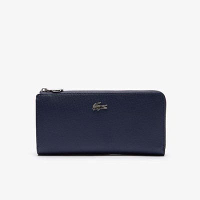 Carteras Lacoste Daily Classic Coated Mujer Azul Marino | 90BLJPOEW