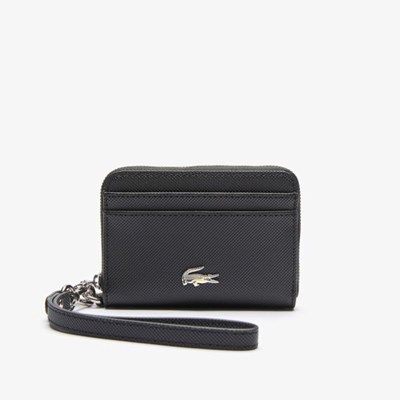 Carteras Lacoste Daily Classic Small Coated Mujer Negros | 80PHFYUTM