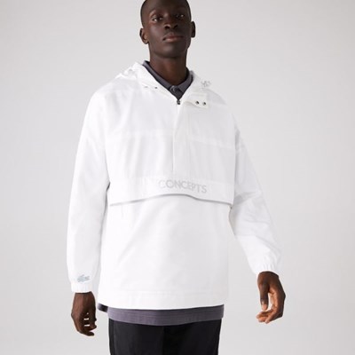 Cortavientos Lacoste CONCEPTS Collaboration Crocodile Print Hombre Blancos | 43BUEMLGJ