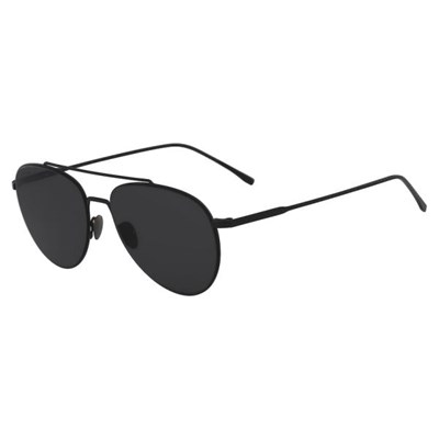 Lentes De Sol Lacoste Pilot Shape Metal Ultra-Thin Hombre Negros Azules | 16GOBZDYJ