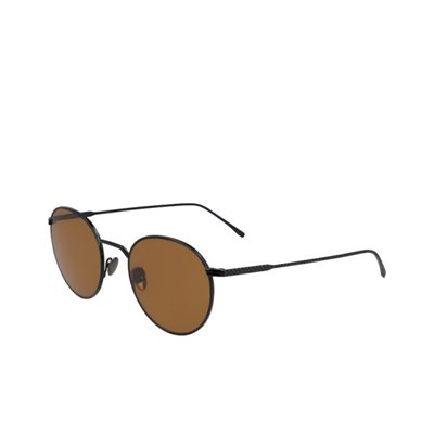 Lentes De Sol Lacoste Round Metal Ultra-Thin Hombre Negros | 24DBKFZUY