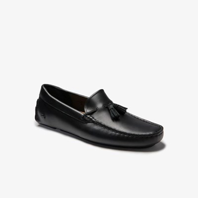 Loafers Lacoste Vestido Piloter Tassel Hombre Negros Marrom | 54ZEUDYRQ