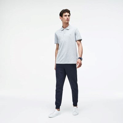 Pantalones Deportivos Lacoste Motion Algodon And Wool Hombre Azules | 78EBYFVLR