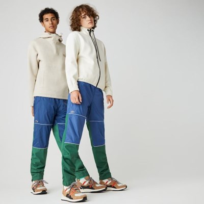 Pantalones Lacoste LIVE Colorblock Hombre Verdes Azules | 14TJDMQSO