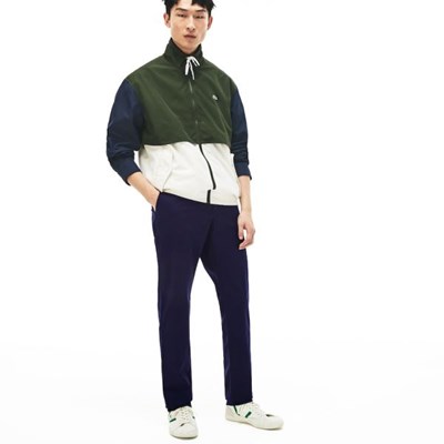 Pantalones Lacoste Regular Fit Algodon Gabardine Chino Hombre Azul Marino | 83LQTGCVO