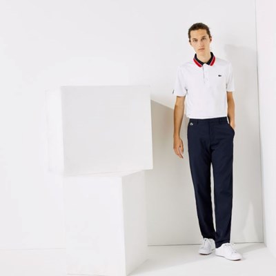 Pantalones Lacoste SPORT Respirable Stretch Golf Hombre Azul Marino | 75NVXUIQB