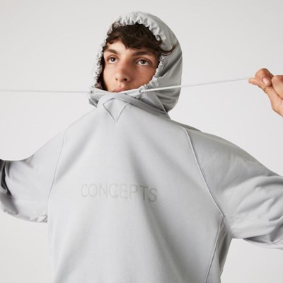 Sudaderas Lacoste CONCEPTS Collaboration Encapuchado Hombre Grises | 32FLWOYVI