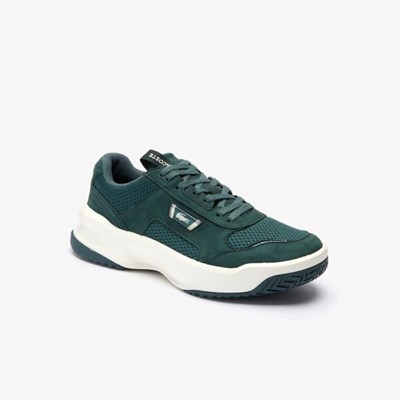 Tenis Lacoste Ace Lift Bicolour Cuero Hombre Verdes Blancos | 40BOUMAWY