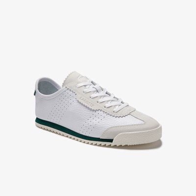 Tenis Lacoste Ascenta Cuero and Gamuza Mujer Blancos | 26SHQEYKV