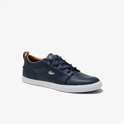 Tenis Lacoste Bayliss Hombre Azul Marino Blancos | 97TPFRGLJ