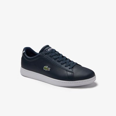 Tenis Lacoste Carnaby Evo Cuero Hombre Azul Marino | 42CMWXPIE