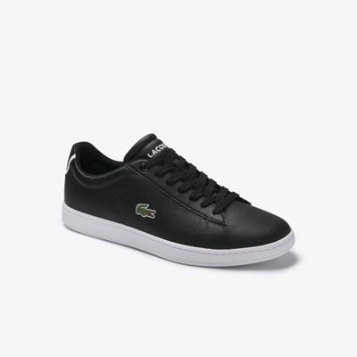 Tenis Lacoste Carnaby Evo Cuero Hombre Negros | 94TPENIRK