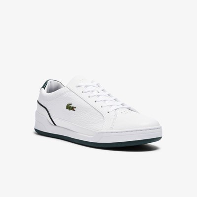 Tenis Lacoste Challenge Cuero Hombre Blancos | 92LFDSUBZ