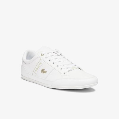 Tenis Lacoste Chaymon Sintetico and Cuero Hombre Blancos | 56FRDBIEU