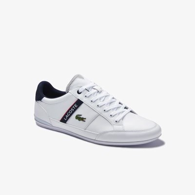 Tenis Lacoste Chaymon Textil and Sintetico Hombre Blancos Beige | 48MIKYCJS