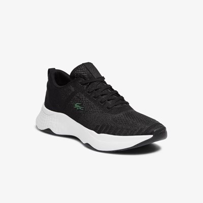 Tenis Lacoste Court-Drive Fly Textil Hombre Negros Blancos | 47BGEKAJH