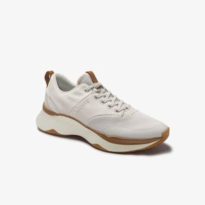 Tenis Lacoste Court-Drive Plus Lona and Sintetico Mujer Blancos Blancos | 41YVNCXQW