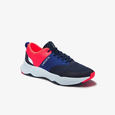 Tenis Lacoste Court-Drive Plus Textil Hombre Azul Marino Rosas | 61BMLWYZV