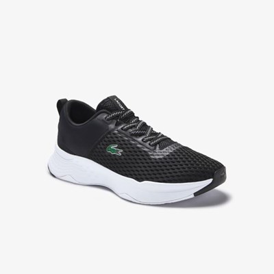 Tenis Lacoste Court-Drive Textil Hombre Negros Blancos | 57ALMDBYI