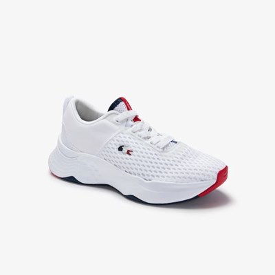 Tenis Lacoste Court-Drive Tricolour Textil Mujer Blancos Azul Marino Rojos | 63BJHWQSD