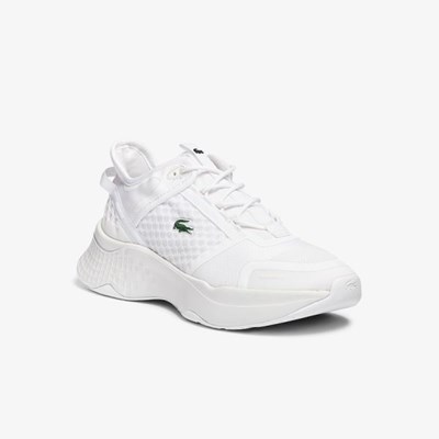 Tenis Lacoste Court-Drive Vantage Textil and TPU Mujer Blancos | 37KJLRFTW