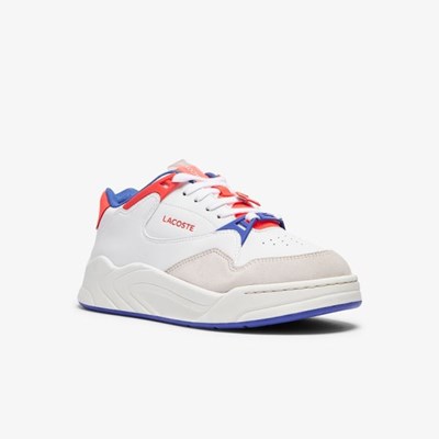 Tenis Lacoste Court Slam Sintetico and Cuero Mujer Blancos Coral | 53WHFXDGP