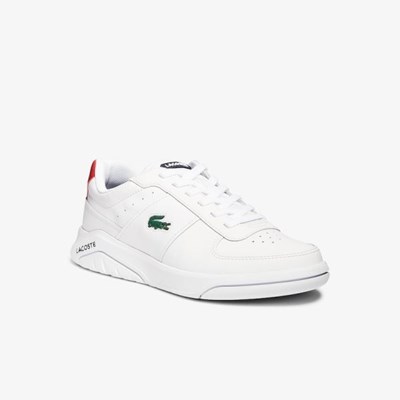 Tenis Lacoste Game Advance Cuero Hombre Blancos Beige | 29ZSOCXIM