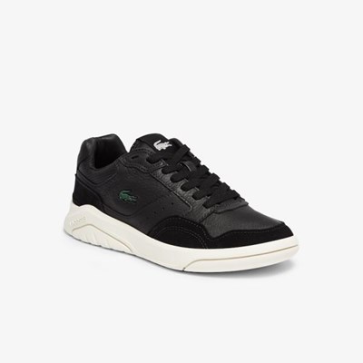 Tenis Lacoste Game Advance Luxe Cuero and Gamuza Mujer Negros Grises | 72CTSJHRM