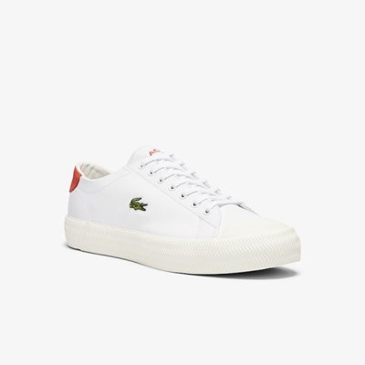 Tenis Lacoste Gripshot Cuero Hombre Blancos Beige | 93VGMHLPB