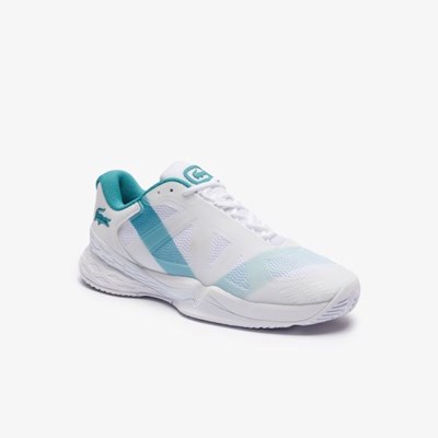 Tenis Lacoste LC Scale L20 Textil and Sintetico Hombre Blancos Turquesa | 64SRFUZMT