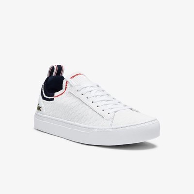 Tenis Lacoste La Piquée Textil Hombre Blancos Beige | 86VFEURCS