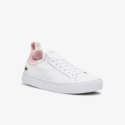 Tenis Lacoste La Piquée Textil Mujer Blancos Rosas | 05ZMWOYRU