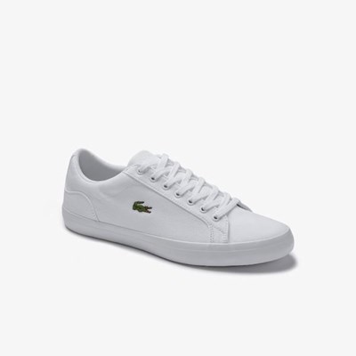 Tenis Lacoste Lerond Lona Hombre Blancos | 31UQYHMLW