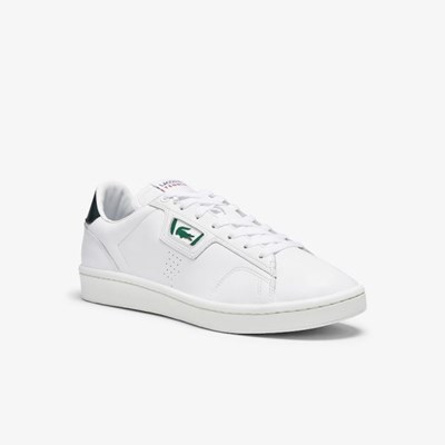 Tenis Lacoste Masters Classic Cuero Hombre Blancos | 09CLIODAB