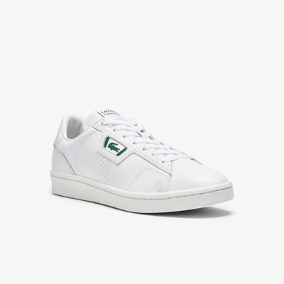 Tenis Lacoste Masters Classic Cuero Hombre Blancos Blancos | 14ETNULQO