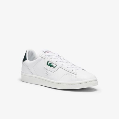 Tenis Lacoste Masters Classic Cuero Mujer Blancos Verdes | 06XTLYGNO