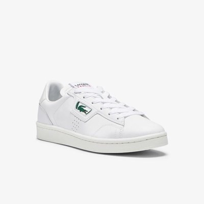 Tenis Lacoste Masters Classic Cuero Mujer Blancos Grises | 59CIKZVGX