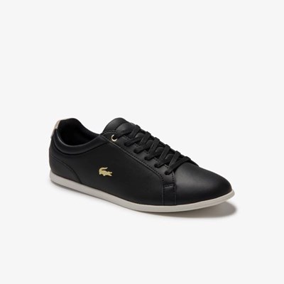 Tenis Lacoste Rey Encaje Gamuza Mujer Negros Grises | 40QMAVJBX