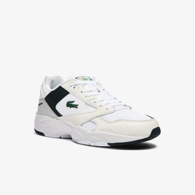 Tenis Lacoste Storm 96 Lo Mesh Colour-Pop Hombre Blancos | 06CDMVZGH