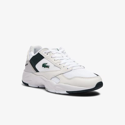 Tenis Lacoste Storm 96 Lo Sintetico and Cuero Mujer Blancos | 64MRHFZCK