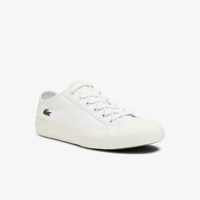 Tenis Lacoste Topskill Lona Mujer Blancos Blancos | 69OIQRZYP